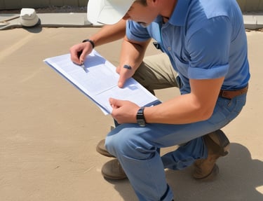 Workers building a sturdy compound wall around a residential property.
