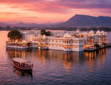The Taj Lake Palace Hotel in Udaipur