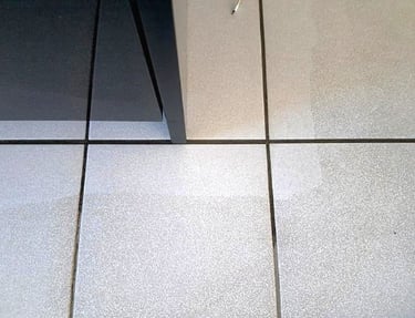 Before and after professional tile cleaning