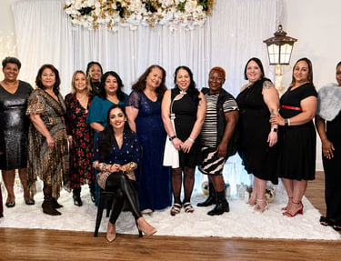 Premier Comfort Care team gathered at a formal event, showcasing unity, professionalism, and a family-centered culture