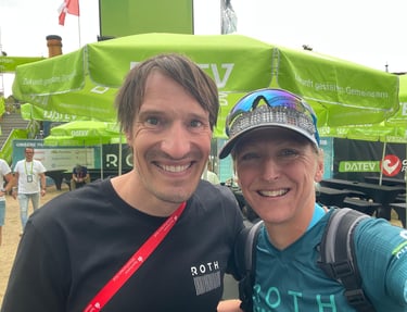 Sebastian Kienle with Laura Siddall