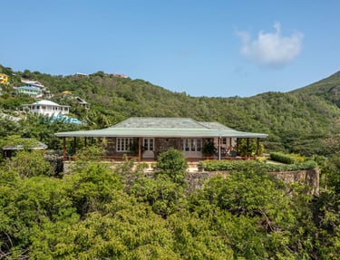 Bequia Retreat House, a hill-side villa carefully restored