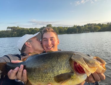 Pêche dans les landes en bateau 