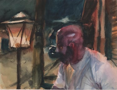 Vila Maria - watercolor on paper - 26,2cm x 19,7