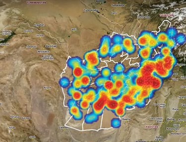 private investigation geolocate using heatmap