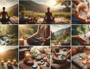 imagenes que captan un espacio natural para relajar la mente y el cuerpo en un retiro espiritual