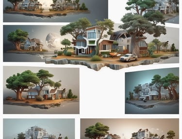 A web browser window displaying a website homepage with text promoting easy marketplace creation using Airtable without coding. The design includes a dark background, bright accent colors, and a gradient border. There is a navigation menu with options like Product, Use Cases, Explore, and others. A call-to-action button labeled 'Start for free' is featured prominently.