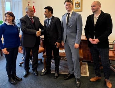Meeting with the ambassador of Iraq in Copenhagen, Denmark. 2024.