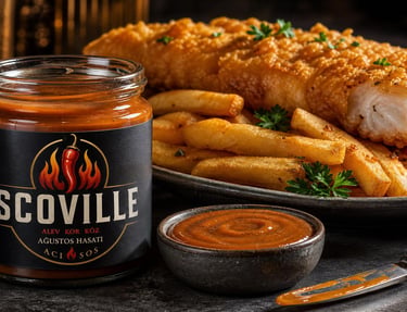 Scoville Sos ve Fish and chips