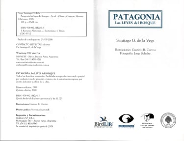 Libro Patagonia las Leyes del Bosque 