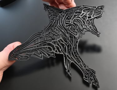 Corte a laser MDF pintado