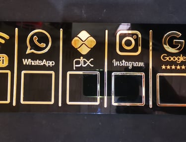 Display PIX 5 em 1 Whatsapp Wifi PIX Instagram Google