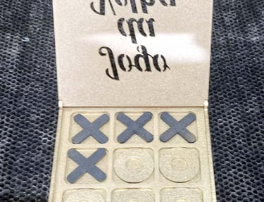 Jogo da velha MDF pintado