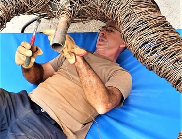 Wilfrid Bricourt sculpteur fil de fer