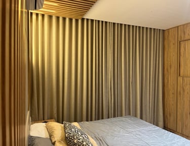 Cortina de Tecido modelo Wave