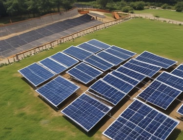 A satisfied client standing next to their newly installed solar panels.