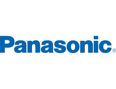 a panasonic logo with the words panasonic