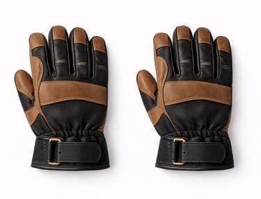 Industrial-grade leather gloves designed for heavy-duty working conditions