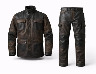 Heavy-duty leather protective workwear for industrial safety use