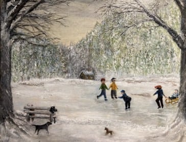 Ice Lake 40.64 x 50.8 cm Oil on canvas