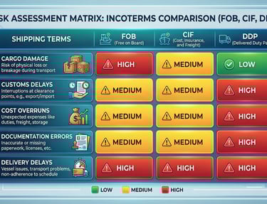 Shipping Terms Risk Matrix