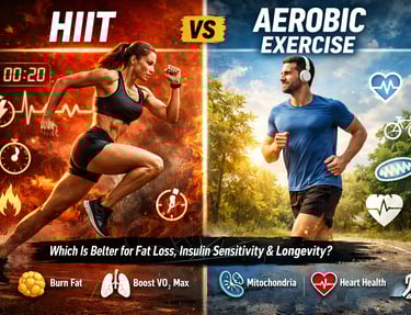 HIIT vs Aerobic Exercise: Which Burns More Fat, Reverses Insulin Resistance & Extends Lifespan?