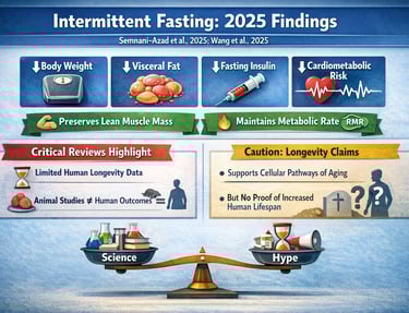 Intermittent Fasting as a Metabolic Intervention: Health Benefits and Longevity Evidence