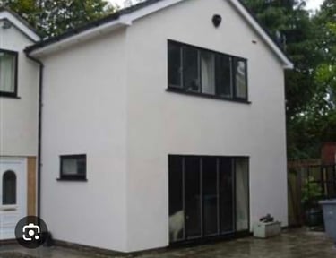 house remdered by franklins plastering in worcester city uk