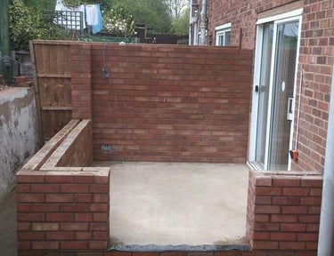 conservatory brickwork completed to an amazing standard by local company general builds