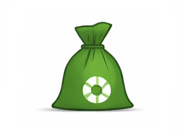 Um saco de lixo com o timbre de reciclavel desmonstrando que o descarte é sustentável