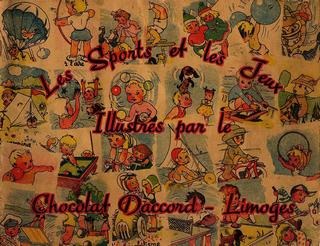 Chocolat Daccord Limoges Demandez notre album 1950s sports