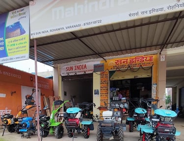 IN THIS PHOTO WE HAVE POWER WEEDERS AND POWER TILLERS.