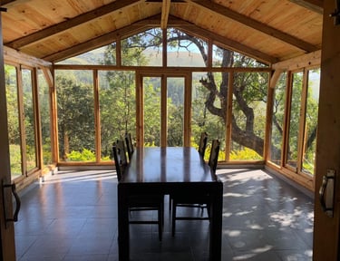 Scenic view from a mountain homestay in Chikmagalur