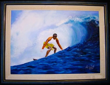 Surf no Havaí 70 x 50 cm