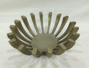 Aluminium fruit bowl
