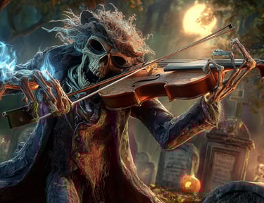 spooky violin player 