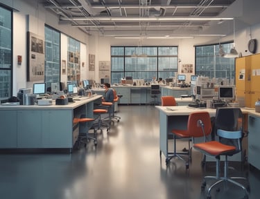 An industrial cluster meeting with members discussing compliance progress around a conference table.