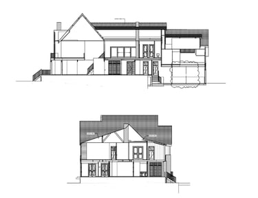 Example of a section drawings used for permit submission