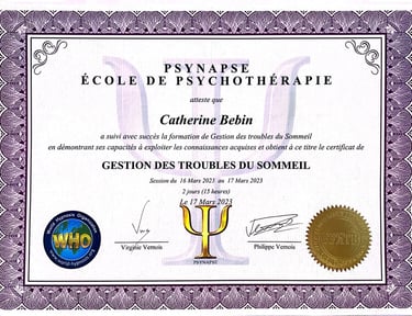 Gestion des troubles du sommeil