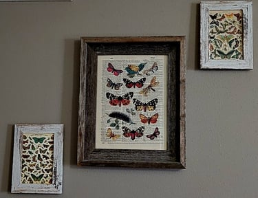 Vintage butterfly prints