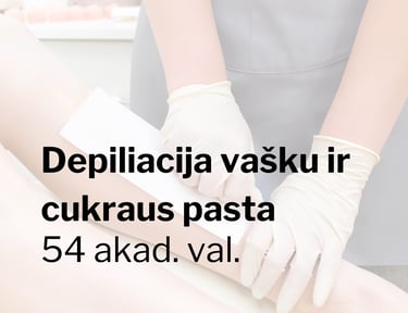 Depiliacijos vašku ir cukrumi kursai