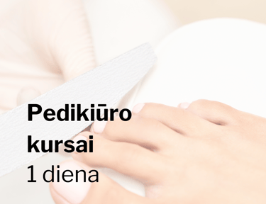 Pedikiūro kursai 1 d