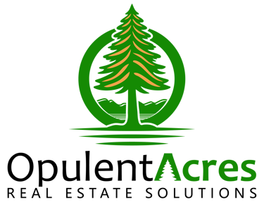Evergreen tree logo for Piney Acres landscaping featuring a green pine tree icon and nature scenery.