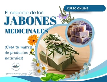 a bunch of soap bars with flowers and herbs