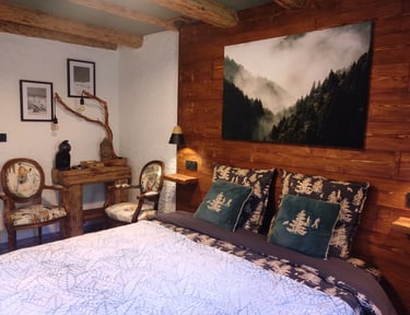 Lit double (160cm) Chambre vue montagne