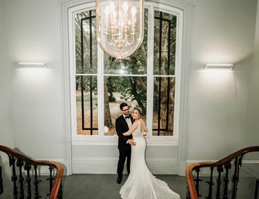 Luxury indoor wedding registration photography