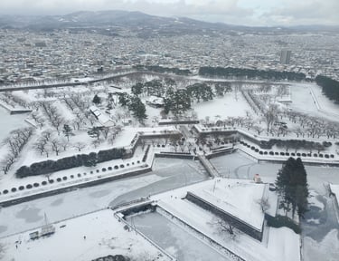 Goryokaku (Starfort) in Hakodate, Hokkaido, Japan