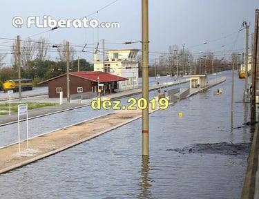 Inundações Granja do Ulmeiro Alfarelos Linha do Norte 2019
