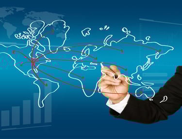 Mapa del mundo en busca de inversores