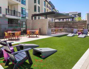 Apartment artificial turf